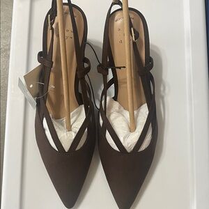 Veera brown memory foam heels brand new size 7